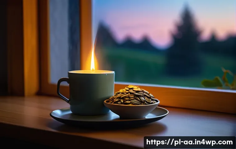 수면 개선을 위한 식품 트렌드 - **Prompt:** A serene and cozy evening scene in a modern Polish kitchen or dining area. A person, app...